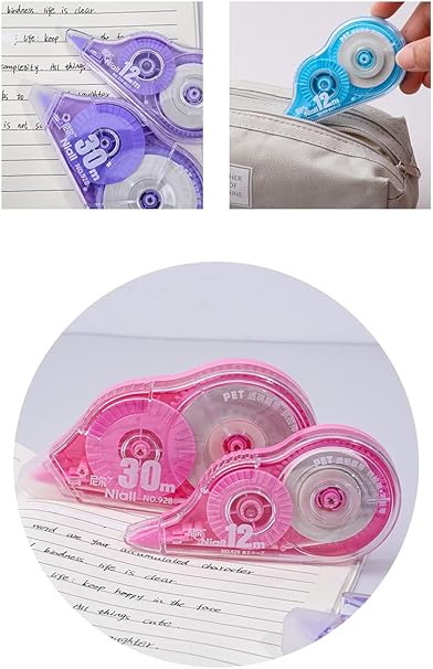 Correction Tape,Cute Correction Tape White Out Tape for Instant Correction,Study Supplies And Office Supplies,Very Suitable For Students,Office Workers,Assorted Colors