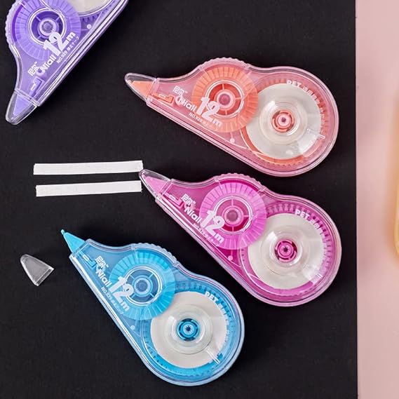 Correction Tape,Cute Correction Tape White Out Tape for Instant Correction,Study Supplies And Office Supplies,Very Suitable For Students,Office Workers,Assorted Colors
