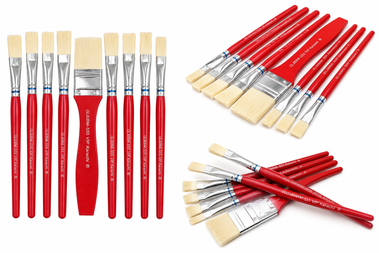 Paint Brush Wares 9-Pass Premium Quality Art Painting Brushes