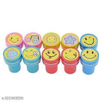 Set of 10pcs Appreciation Stamps star smiling face, nice work etc Kids Stamp Set Motivation Sticker School Scrapbooking Stamp DIY Teachers Self Inking Praise Reward Stamps For Scrapbooking