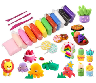 Super Clay for Kids Non-Toxic 12 Different Color