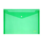 Clear Button Closure Bags - Transparent Folder FC Legal Size - Ideal for Organization and Document Protection