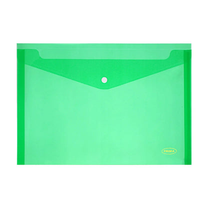 Clear Button Closure Bags - Transparent Folder FC Legal Size