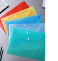 Clear Button Closure Bags - Transparent Folder FC Legal Size - Ideal for Organization and Document Protection