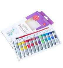 Keep Smiling 6ml &12 ml Tubes Set of 12 Colors| Best for Beginners and Professionals, Art Classes and Workshops and DIY Home Projects, Acrylic Paints,Water Paints,Oil Paints,Fabric Paints,Glass Paints