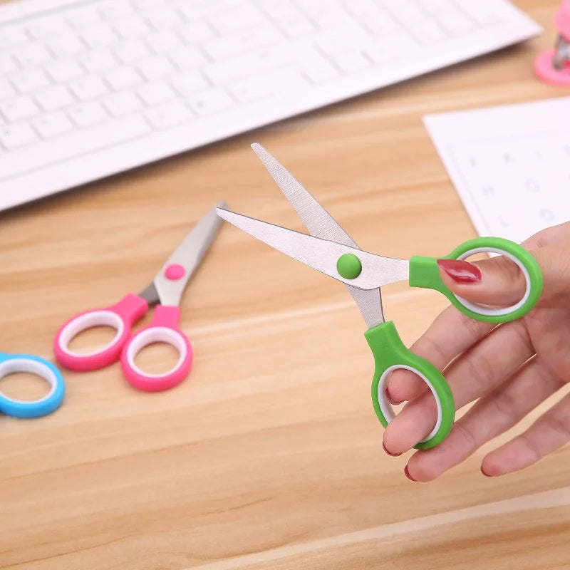 Mini Scissors, For, School Customized Design Floral Printing Blades Small Scissors - Mini