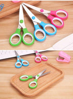 Mini Scissors, For, School Customized Design Floral Printing Blades Small Scissors - Mini