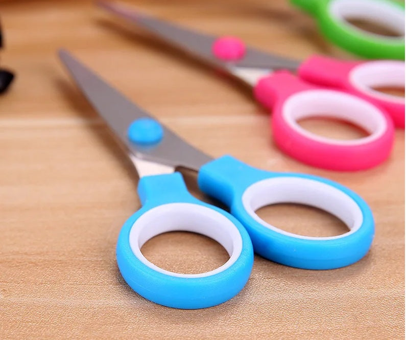 Mini Scissors, For, School Customized Design Floral Printing Blades Small Scissors - Mini