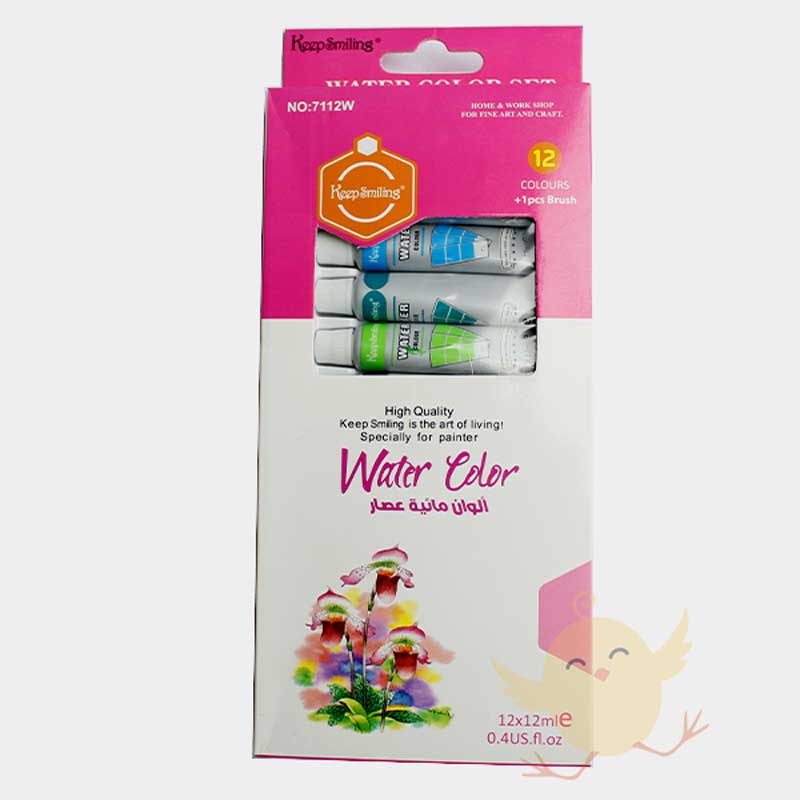 Keep Smiling 6ml &12 ml Tubes Set of 12 Colors| Best for Beginners and Professionals, Art Classes and Workshops and DIY Home Projects, Acrylic Paints,Water Paints,Oil Paints,Fabric Paints,Glass Paints